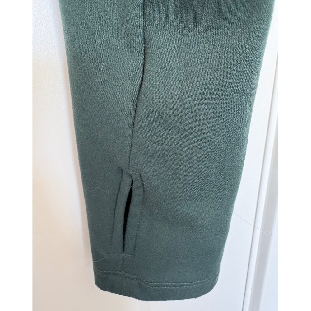 Fabletics 1/4 Athletic Preppy Zip Cropped Pullover Forest Green Thumbholes XS - Picture 4 of 6